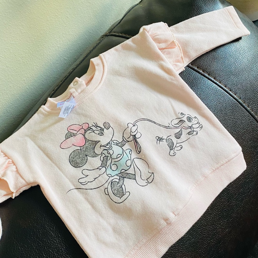 Disney baby Minney Mouse Sweatshirt | Pink | 3/6 Month